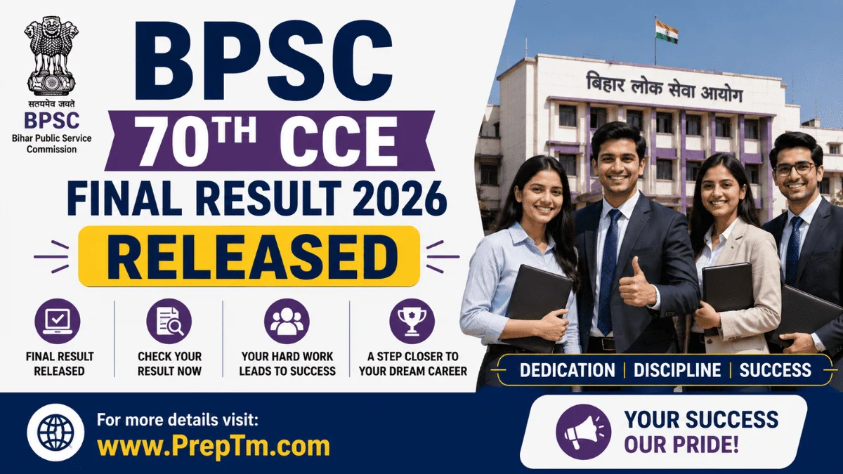 BPSC 70th CCE Final Result 2026 Declared